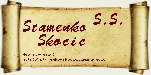 Stamenko Skočić vizit kartica